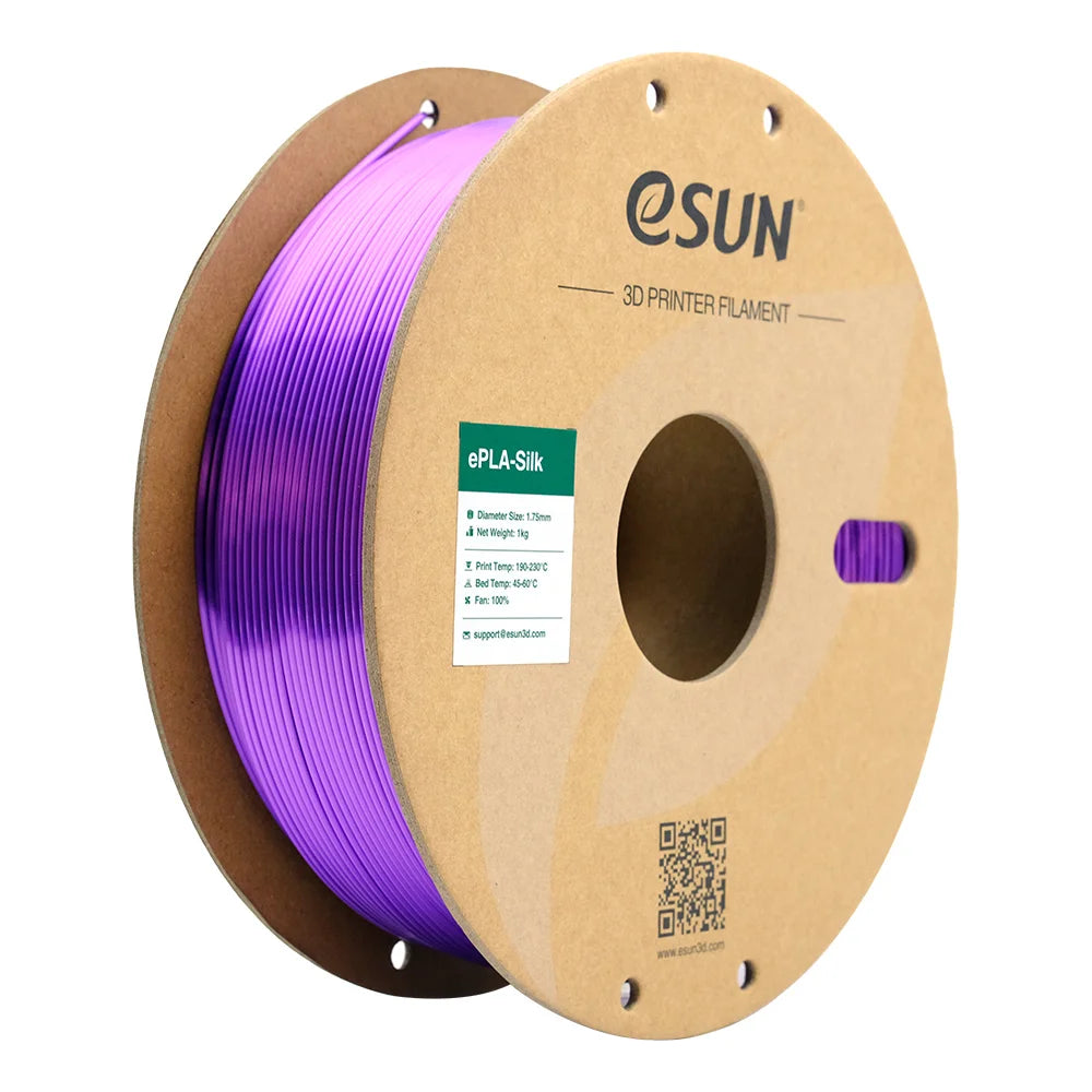 ESUN Silk PLA Filament 1.75mm Metal Silk PLA 3D Printer Filament 1KG (2.2 LBS) Spool 3D Printing Materials for 3D Printers