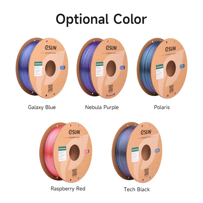 ESUN Chameleon PLA Filament 1.75mm 1KG Glitter 3D Printer PLA Filament Gradient Color Upgraded PLA For Bambu Lab 3D Filament