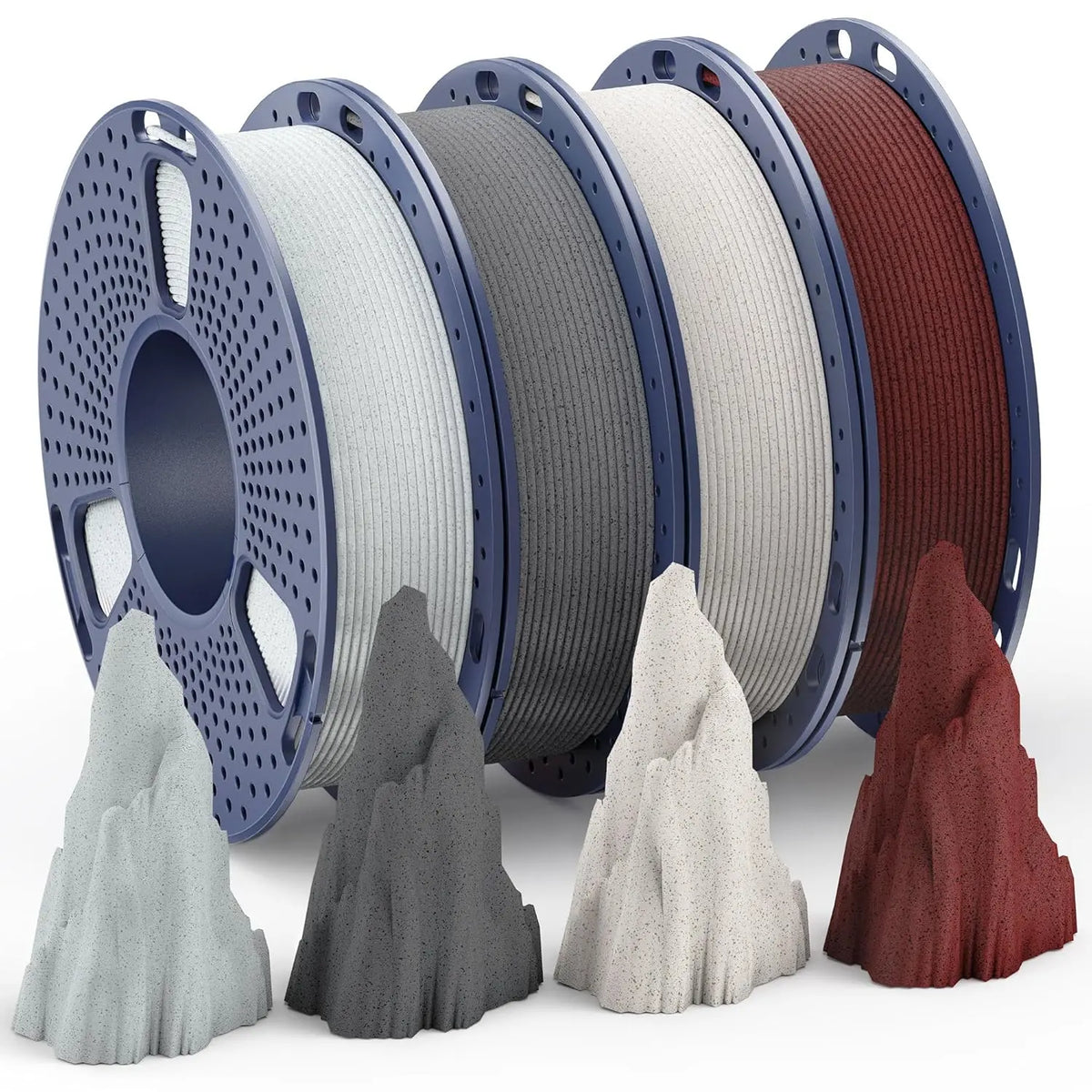 SUNLU Filament Silk PLA+/PETG/Rainbow Silk/Wood/PLA Mix Color 250g/roll 1.75mm Bundle Neatly Wound Individually Vacuum Packed