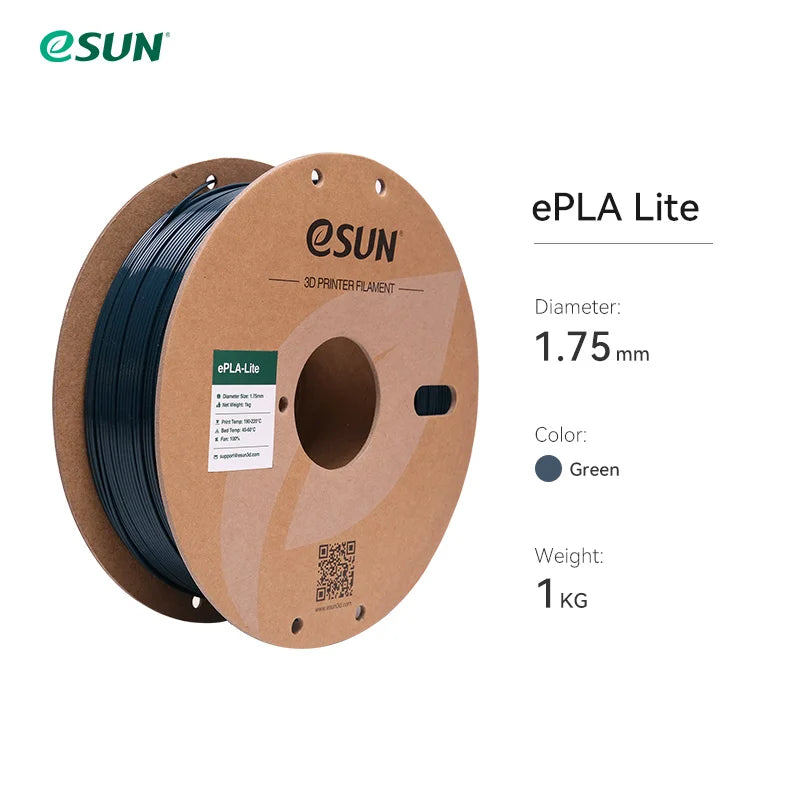 ESUN Fast Printing PLA Filament for 3D Printer 1.75mm 3D Printer Filament 1KG (2.2 LBS) Spool 3D Upgraded PLA for Bambu Lab