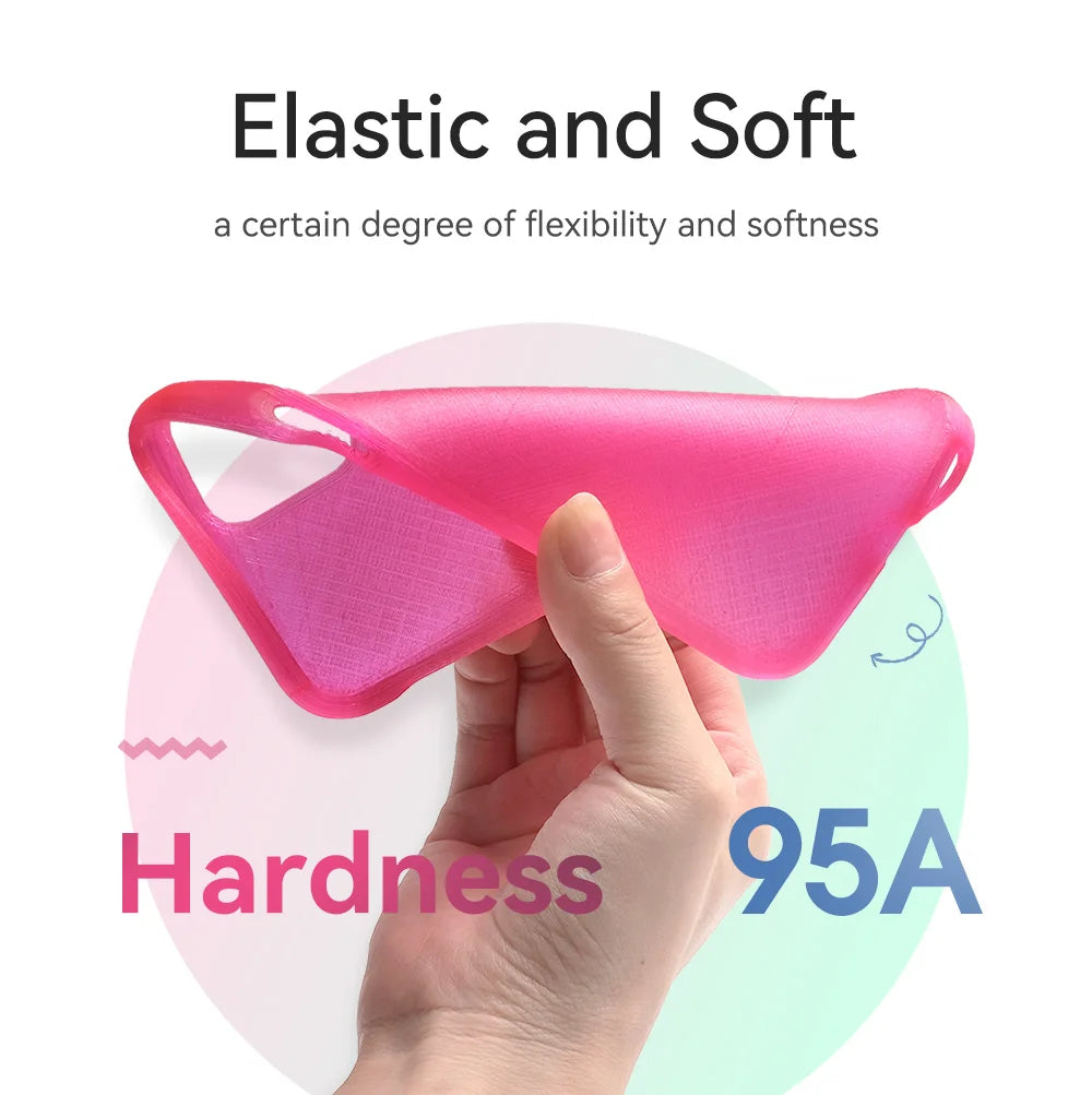 ESUN Flexible TPU Filament 1.75mm, TPU 95A 3D Printer Filament 1KG 2.2 LBS Spool 3D Printing Material For 3D Printers TPU 95A