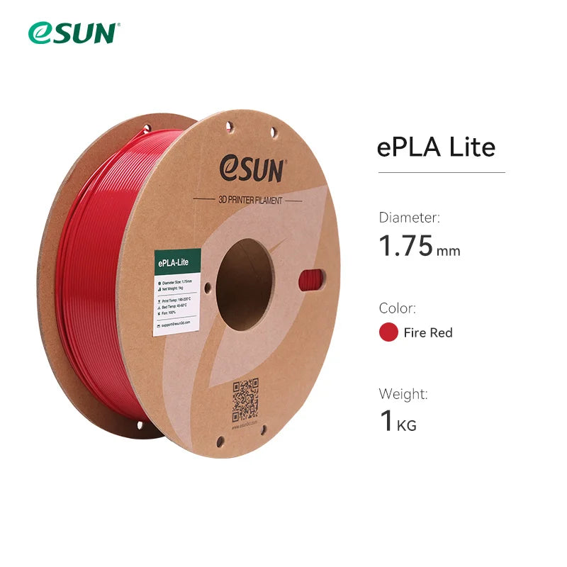 ESUN Fast Printing PLA Filament for 3D Printer 1.75mm 3D Printer Filament 1KG (2.2 LBS) Spool 3D Upgraded PLA for Bambu Lab
