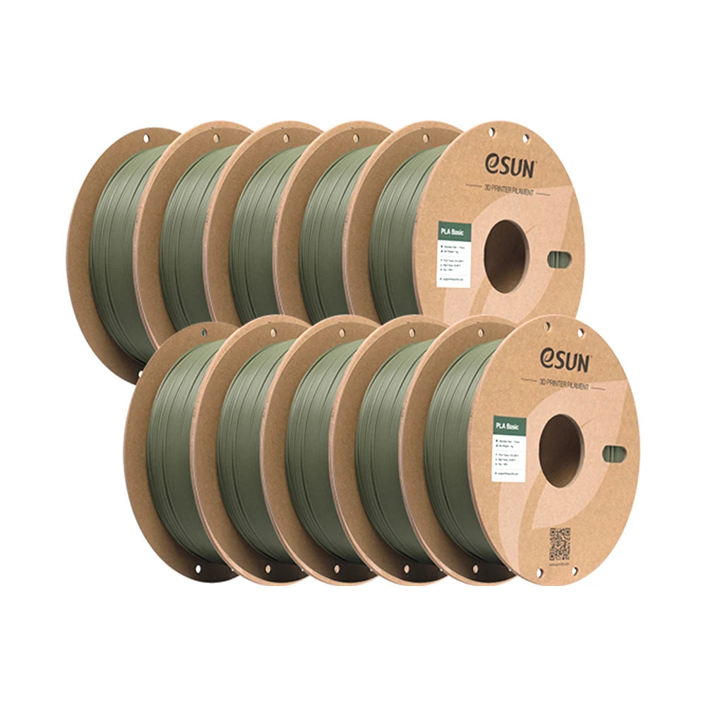 ESUN PLA-Basic 3D Filament 1.75MM 10KG 3D Printer Filaments For Bambu Lab 10PCS Bundle Upgraded PLA Filament Fast Printing PLA