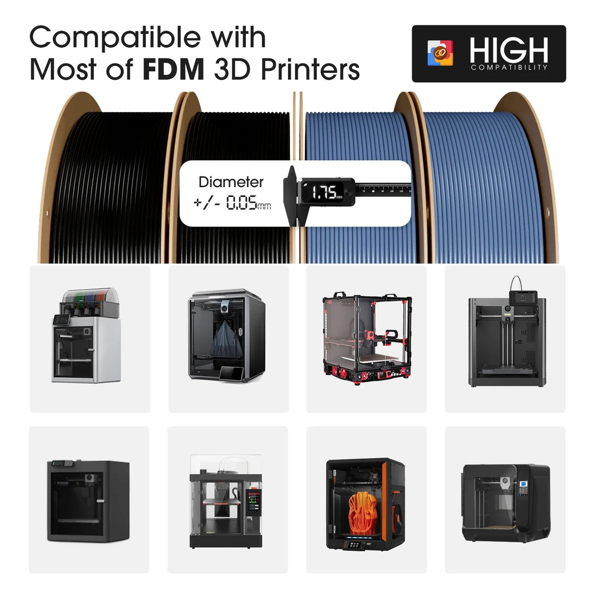 eSUN PETG-Basic 3D Filament 1.75MM 10KG 3D Printer Filaments For Bambu Lab 10PCS High Toughness PETG-Basic 3D DIY Material