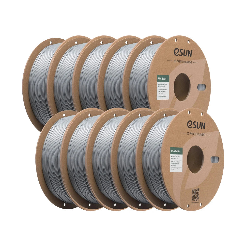 ESUN PLA-Basic 3D Filament 1.75MM 10KG 3D Printer Filaments For Bambu Lab 10PCS Bundle Upgraded PLA Filament Fast Printing PLA
