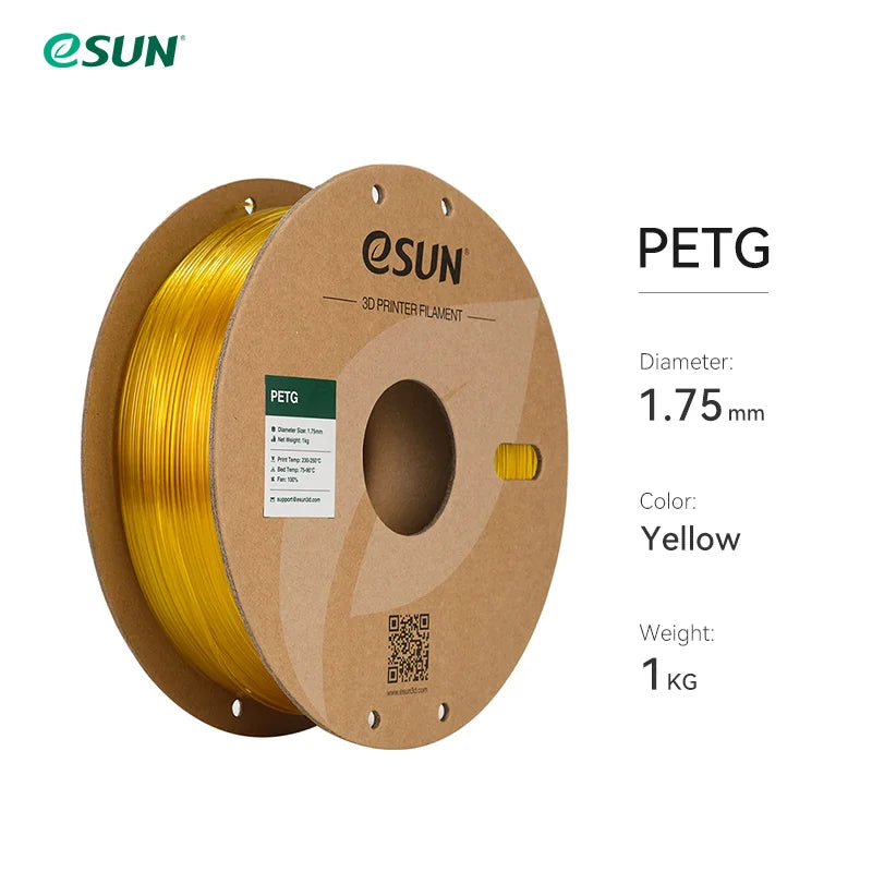 ESUN 3D Printer Filament PETG 1.75mm 1kg/2.2lbs Plastic Filament Consumables PETG 3D Printing Material for 3D Printer