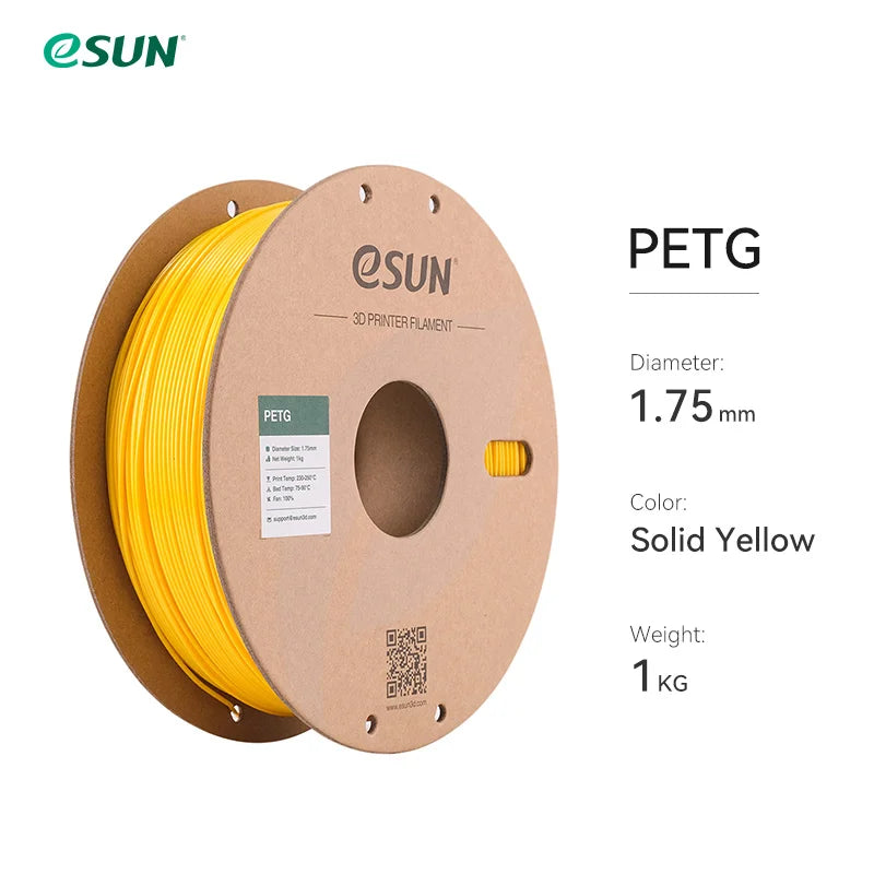 ESUN 3D Printer Filament PETG 1.75mm 1kg/2.2lbs Plastic Filament Consumables PETG 3D Printing Material for 3D Printer