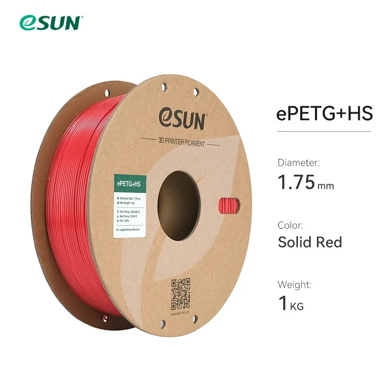 ESUN High-Speed PETG Filament 1.75MM 1KG 3D Printer Filament Fast Printing PETG 3D Filament for Bambu Lab Fast Printer Filament