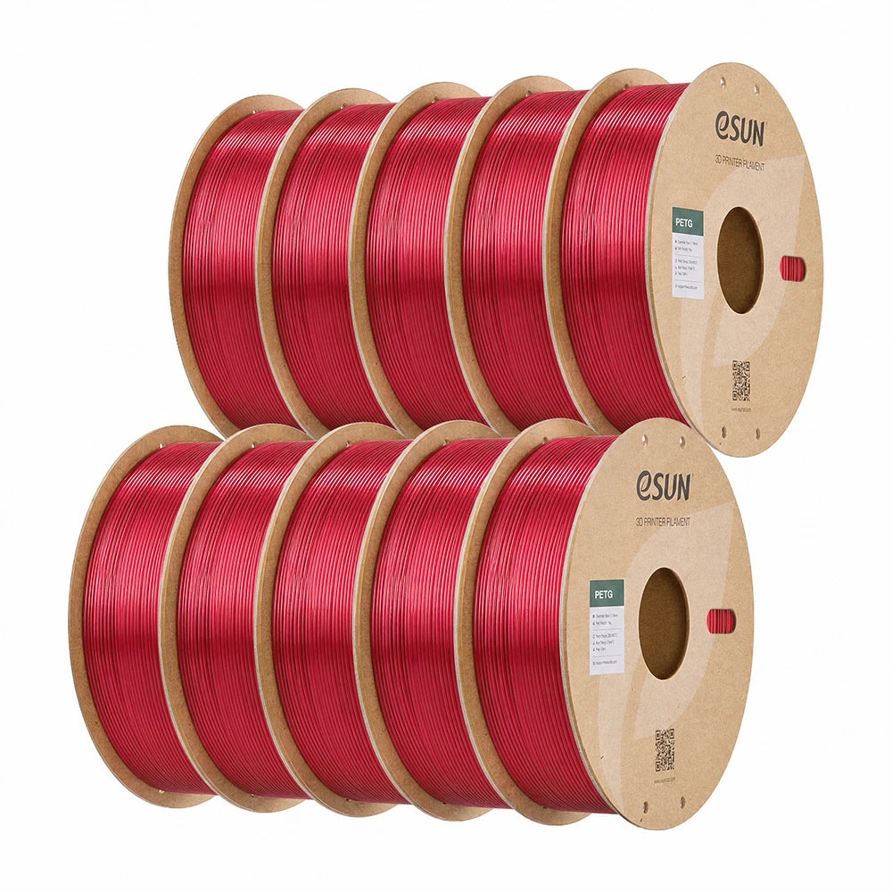 eSUN PETG 3D Filaments 10KG 1.75MM PETG 3D Printer Filaments For Bambu Lab Bundle 10PCS Toughness WaterProof PETG 3D Filaments