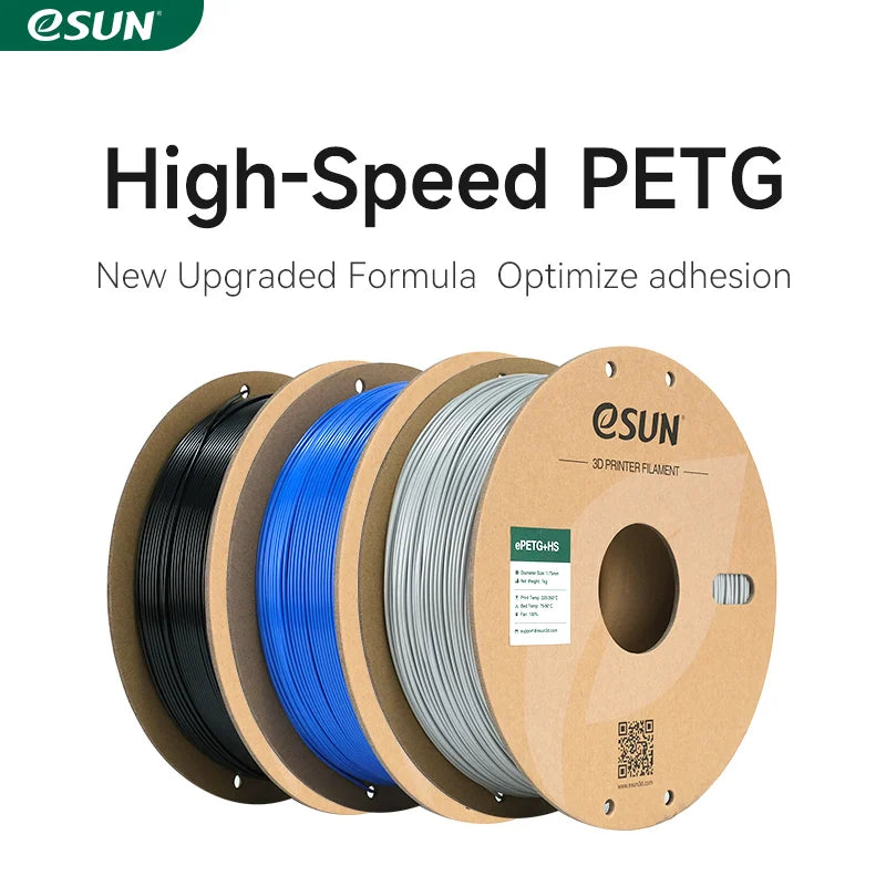 ESUN High-Speed PETG Filament 1.75MM 1KG 3D Printer Filament Fast Printing PETG 3D Filament for Bambu Lab Fast Printer Filament