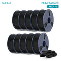 SUNLU PLA Filament 10KG 10Rolls 3D Filament 1KG/roll 1.75mm 100% Filament Lines Up Neatly For 3D Printing From US Local