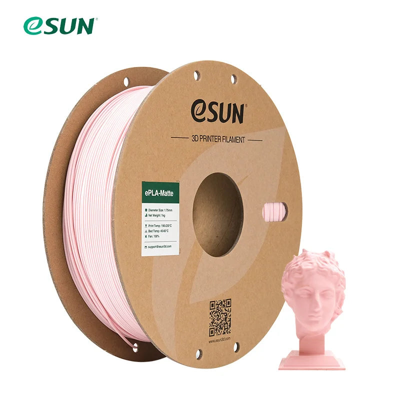 ESUN PLA Matte 3D Printer Filament 1.75mm Dimensional +/- 0.03mm 1KG (2.2 LBS) Spool 3D Printing Material For 3D Printers