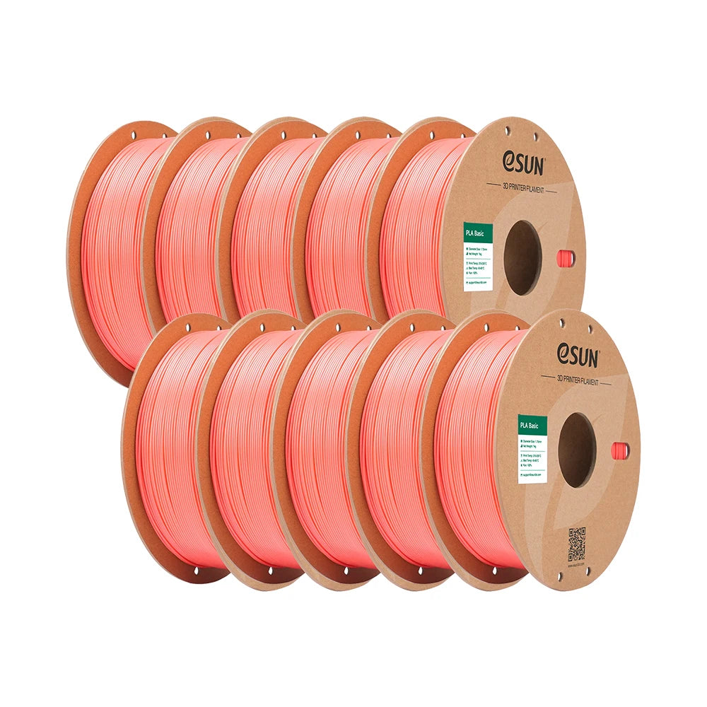 ESUN PLA-Basic 3D Filament 1.75MM 10KG 3D Printer Filaments For Bambu Lab 10PCS Bundle Upgraded PLA Filament Fast Printing PLA