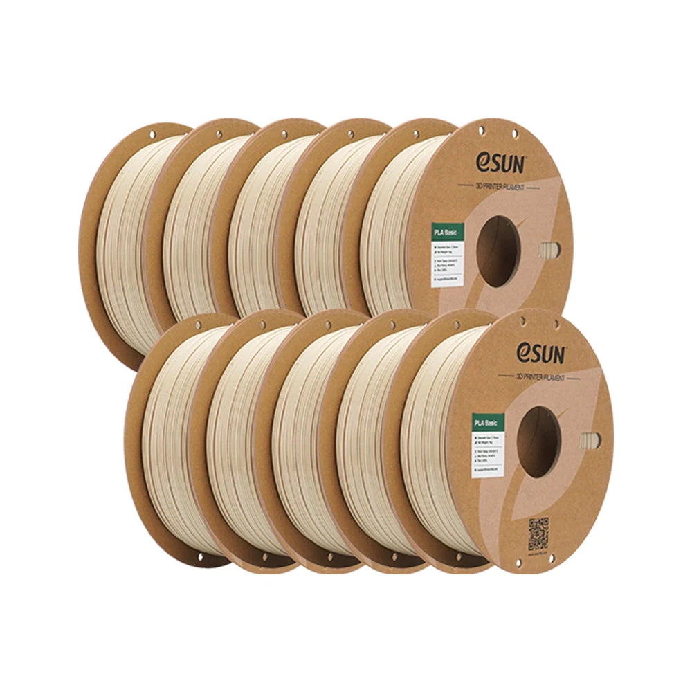 ESUN PLA-Basic 3D Filament 1.75MM 10KG 3D Printer Filaments For Bambu Lab 10PCS Bundle Upgraded PLA Filament Fast Printing PLA
