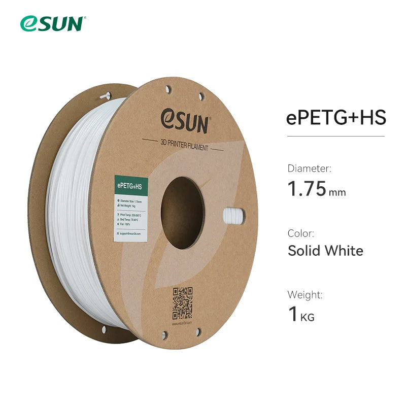 ESUN High-Speed PETG Filament 1.75MM 1KG 3D Printer Filament Fast Printing PETG 3D Filament for Bambu Lab Fast Printer Filament