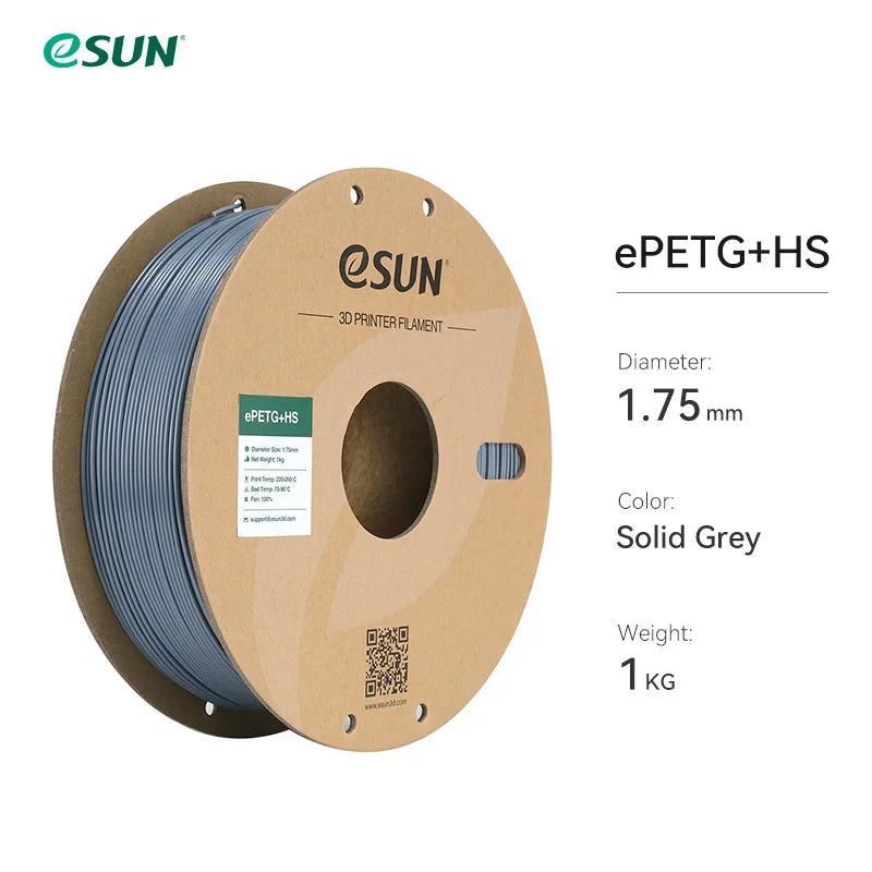 ESUN High-Speed PETG Filament 1.75MM 1KG 3D Printer Filament Fast Printing PETG 3D Filament for Bambu Lab Fast Printer Filament