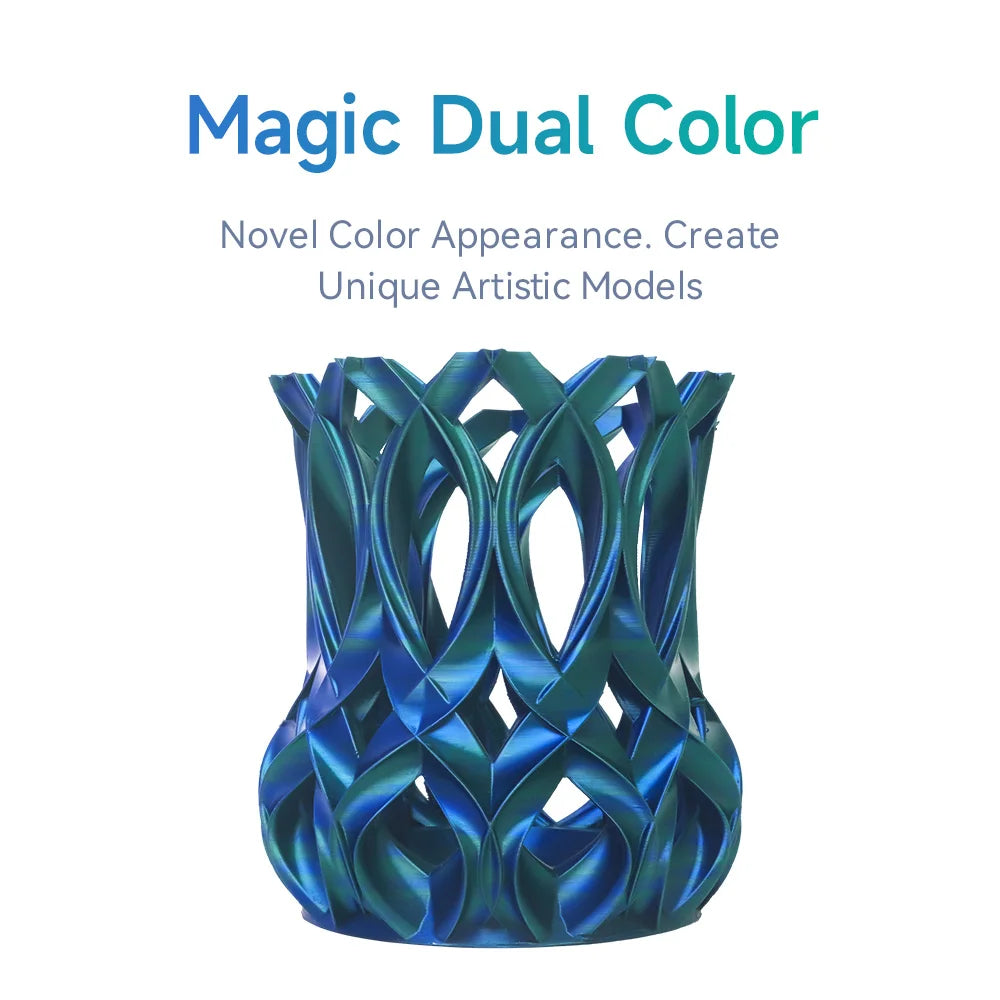ESun Silk PLA Filament For 3D Printer Magic Silk PLA 1.75mm 1KG Spool Two / Three Colors Printing Mystic PLA 3D Printer Filament