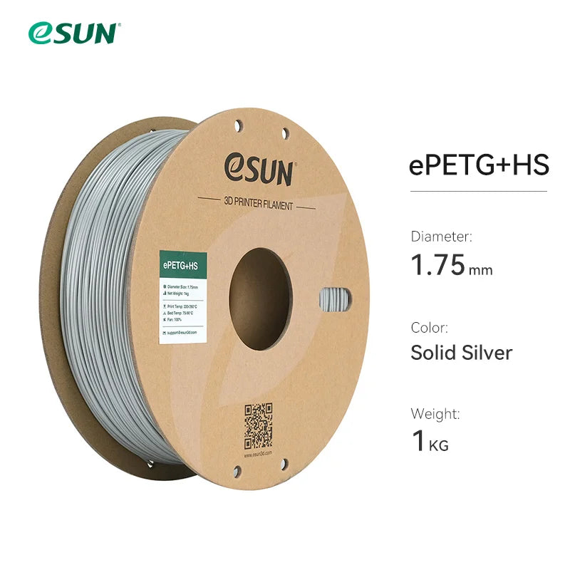 ESUN High-Speed PETG Filament 1.75MM 1KG 3D Printer Filament Fast Printing PETG 3D Filament for Bambu Lab Fast Printer Filament