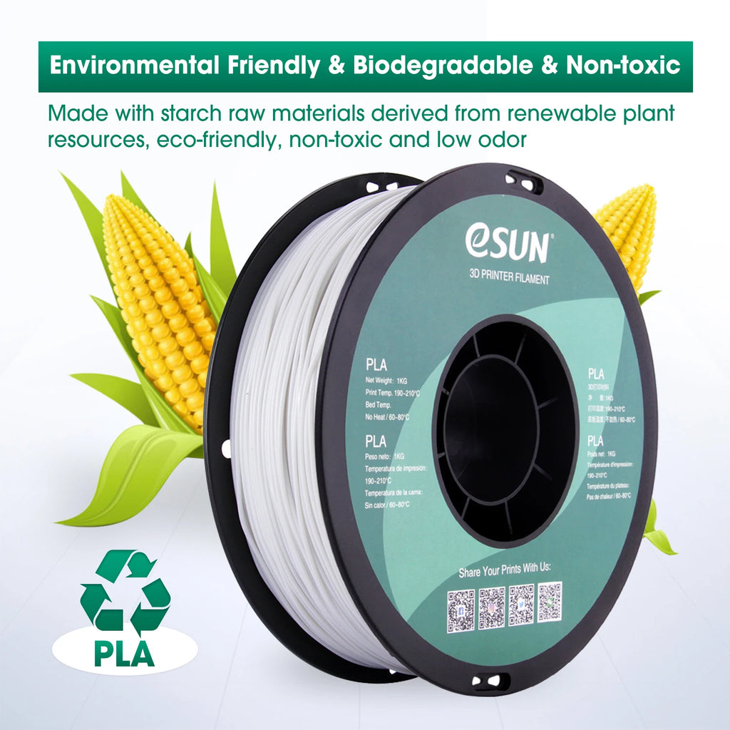 ESUN PLA Filament 1.75mm Glow in the Dark PLA 3D Printer Material 1KG Spool Luminous 3D Printing Filament for 3D Printer