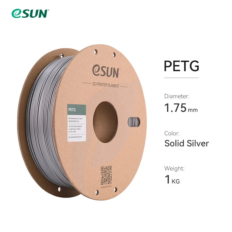 ESUN 3D Printer Filament PETG 1.75mm 1kg/2.2lbs Plastic Filament Consumables PETG 3D Printing Material for 3D Printer