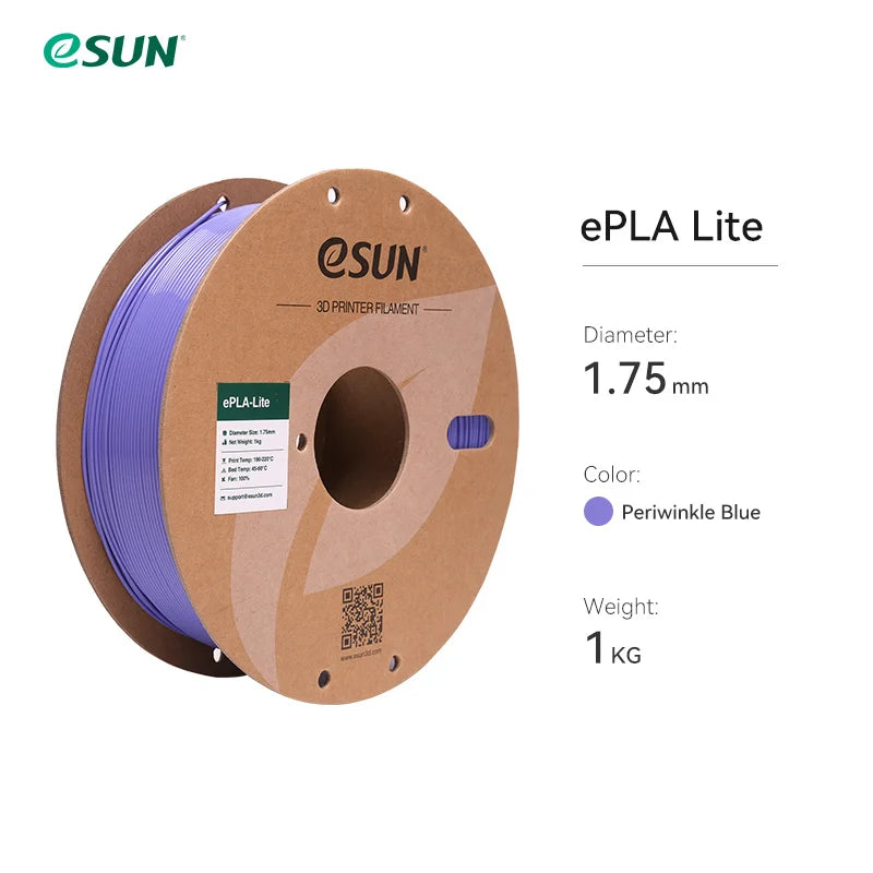 ESUN Fast Printing PLA Filament for 3D Printer 1.75mm 3D Printer Filament 1KG (2.2 LBS) Spool 3D Upgraded PLA for Bambu Lab