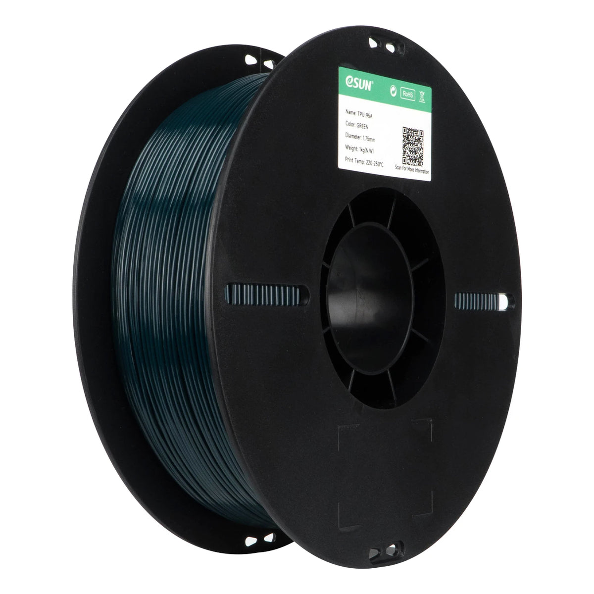 ESUN Flexible TPU Filament 1.75mm, TPU 95A 3D Printer Filament 1KG 2.2 LBS Spool 3D Printing Material For 3D Printers TPU 95A