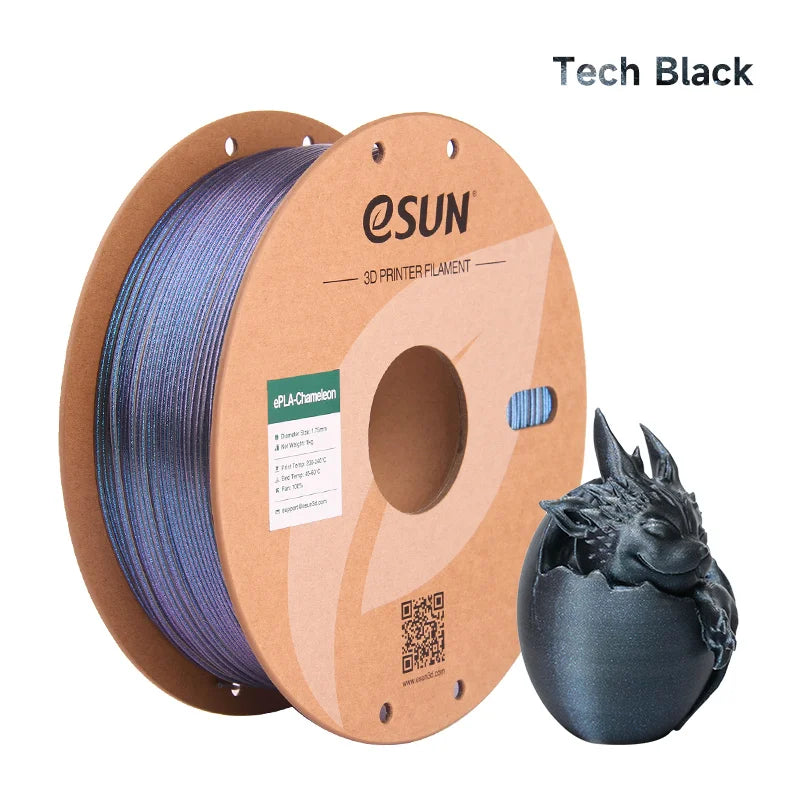 ESUN Chameleon PLA Filament 1.75mm 1KG Glitter 3D Printer PLA Filament Gradient Color Upgraded PLA For Bambu Lab 3D Filament