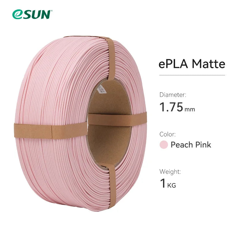ESUN PLA Matte 3D Printer Filament 1.75mm Dimensional +/- 0.03mm 1KG (2.2 LBS) Spool 3D Printing Material For 3D Printers