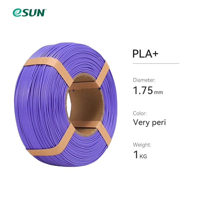 ESUN PLA+ 3D Filament 1.75MM 1KG Fast Printing PLA Plus for Bambu Lab 3D Printer Filament Without Spool PLA+ for 3D Printers