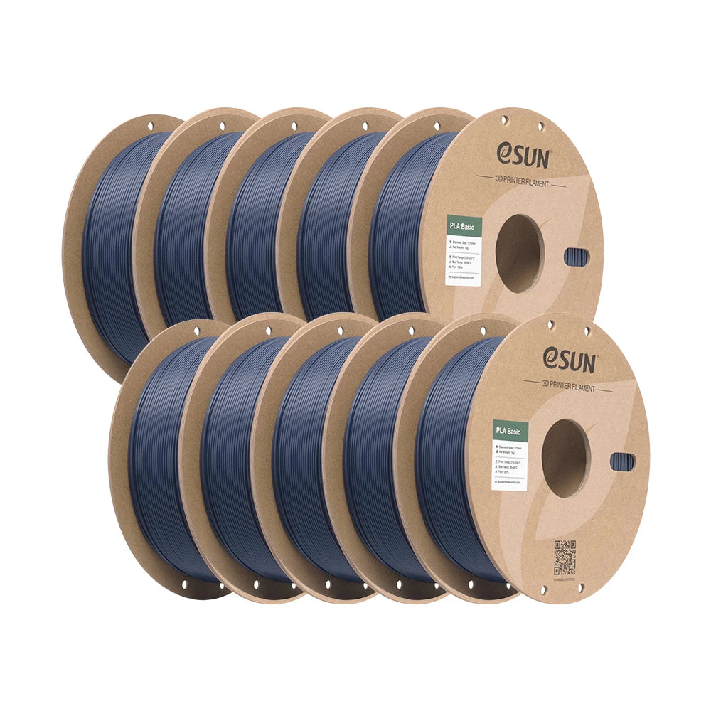 ESUN PLA-Basic 3D Filament 1.75MM 10KG 3D Printer Filaments For Bambu Lab 10PCS Bundle Upgraded PLA Filament Fast Printing PLA