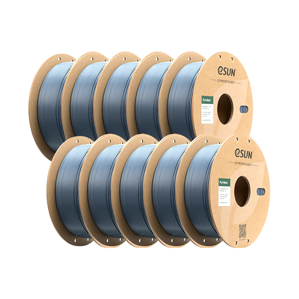 ESUN PLA-Basic 3D Filament 1.75MM 10KG 3D Printer Filaments For Bambu Lab 10PCS Bundle Upgraded PLA Filament Fast Printing PLA