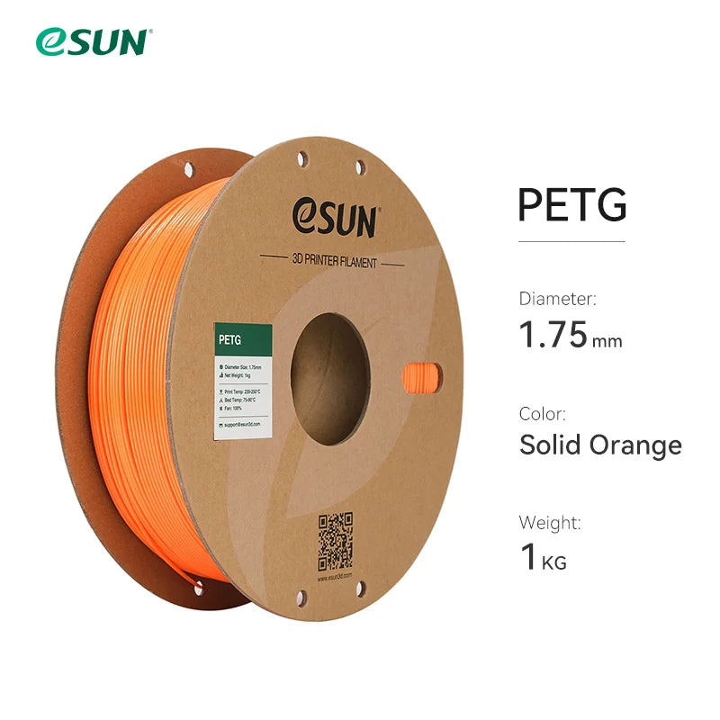 ESUN 3D Printer Filament PETG 1.75mm 1kg/2.2lbs Plastic Filament Consumables PETG 3D Printing Material for 3D Printer